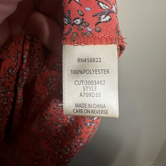 Max Studio Medium Pink Floral Top - Picture 7 of 7